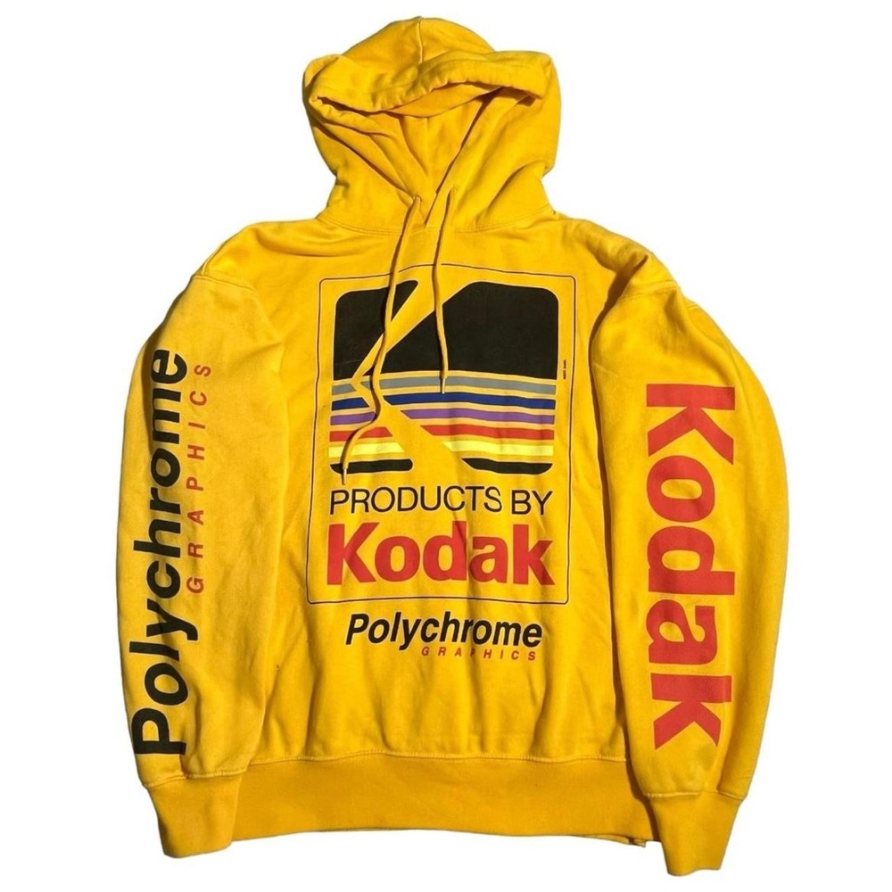 Kodak yellow and red hoodie - super cool #kodak #hoodie